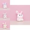 Adorable Plush Rabbit Doll Cute Stuffed Bunny Toy For Kids School Gifts Backpack Accessory