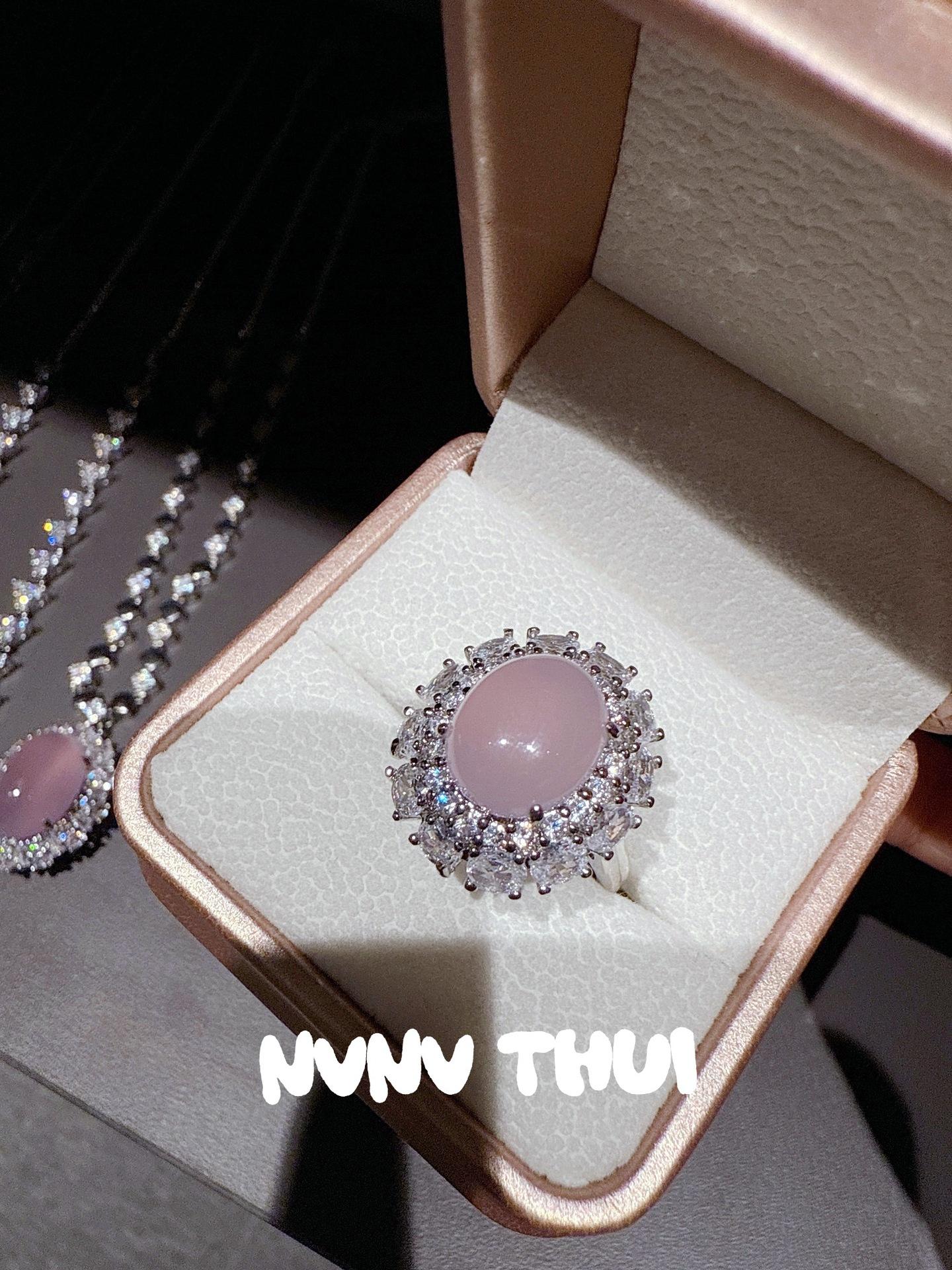 

Jewelry, Natural Foam Jade Violet Purple Pad Color Dinner Chain, Dinner Haute Couture Pink Chalcedony Rich Woman Necklace