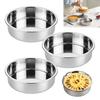 Stainless Steel Cake Pans Round Baking Tins for Oven Air Fryer Pressure Cooker Stackable Multipurpose Bakeware for Cakes Pizza Steamed Dishes