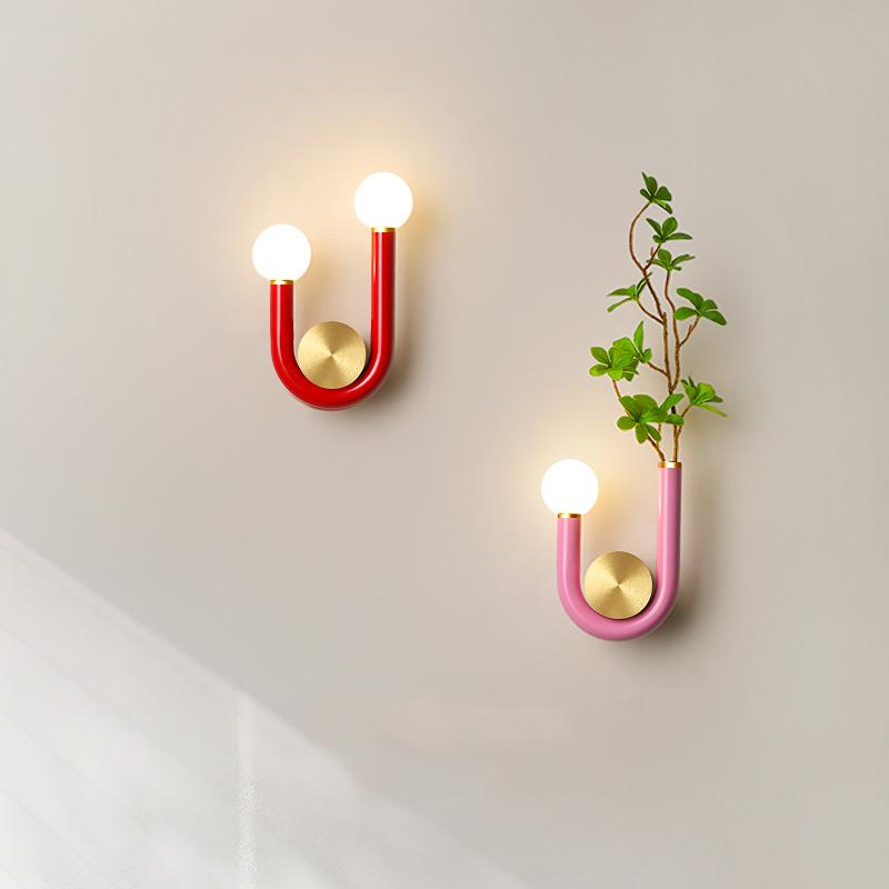 

Simple Modern U-Shaped Gold Living Room Bedroom Bedside Wall Lamp Creative Nordic Bathroom Bathroom Mirror Lamp 5-10W