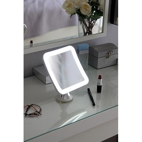 Miroir de salle de bain - marque - verre - led - contemporain - 360° pivotant