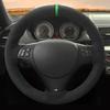 Ized Car Steering Wheel Cover Black Suede Steering Wheel Braid For BMW M Sport M3 E90 E91 E92 E93 E87 E81 E82 E88 X1 E84