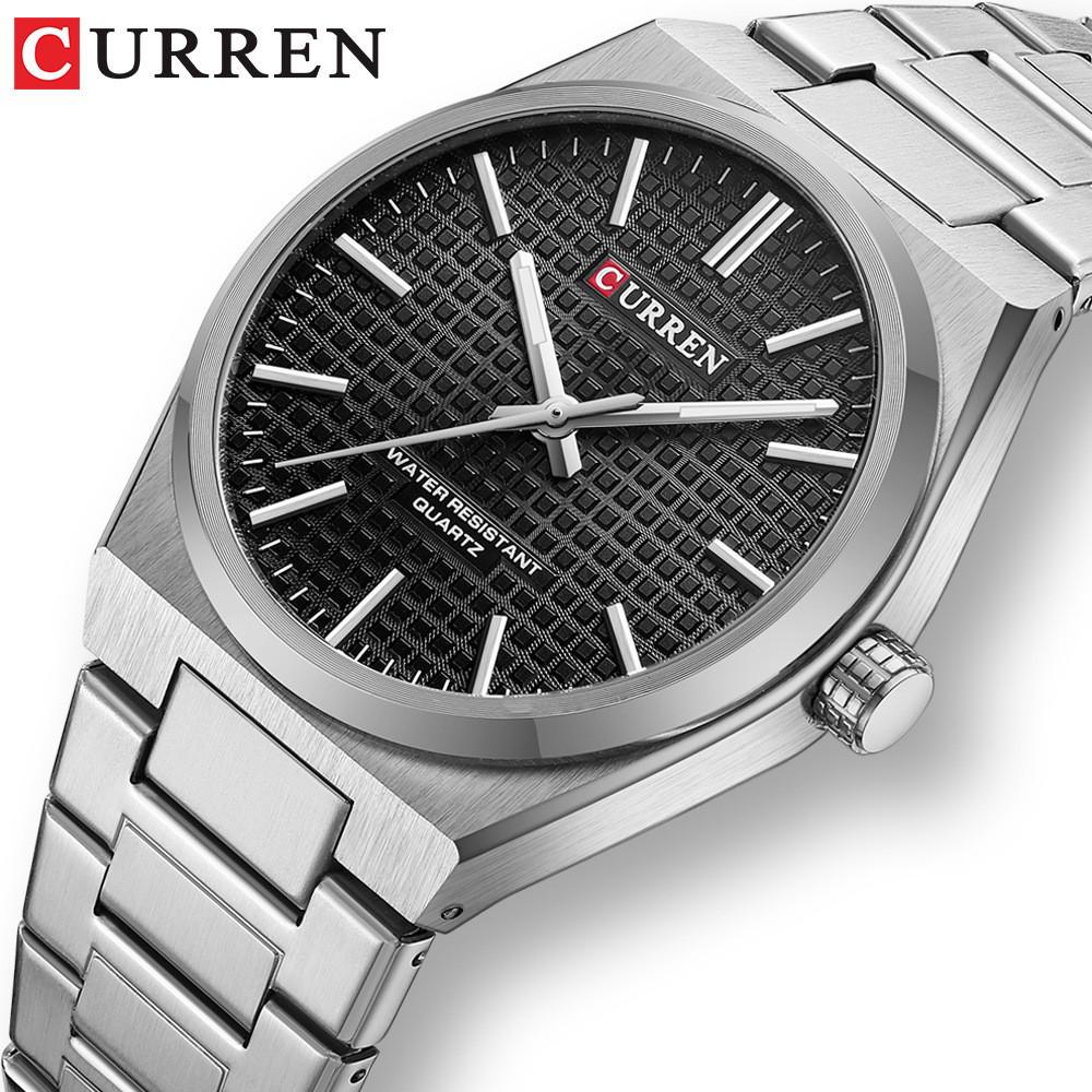 CURREN 8439 Men's Quartz Steel Band Business Casual Watch