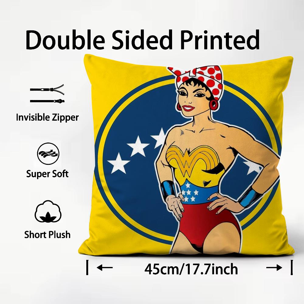 Aesthetic Art Venezuela Cushion Cover Pattern Printed Pillowcase For Living Room Sofa Cushion Cover & Bedroom Decor