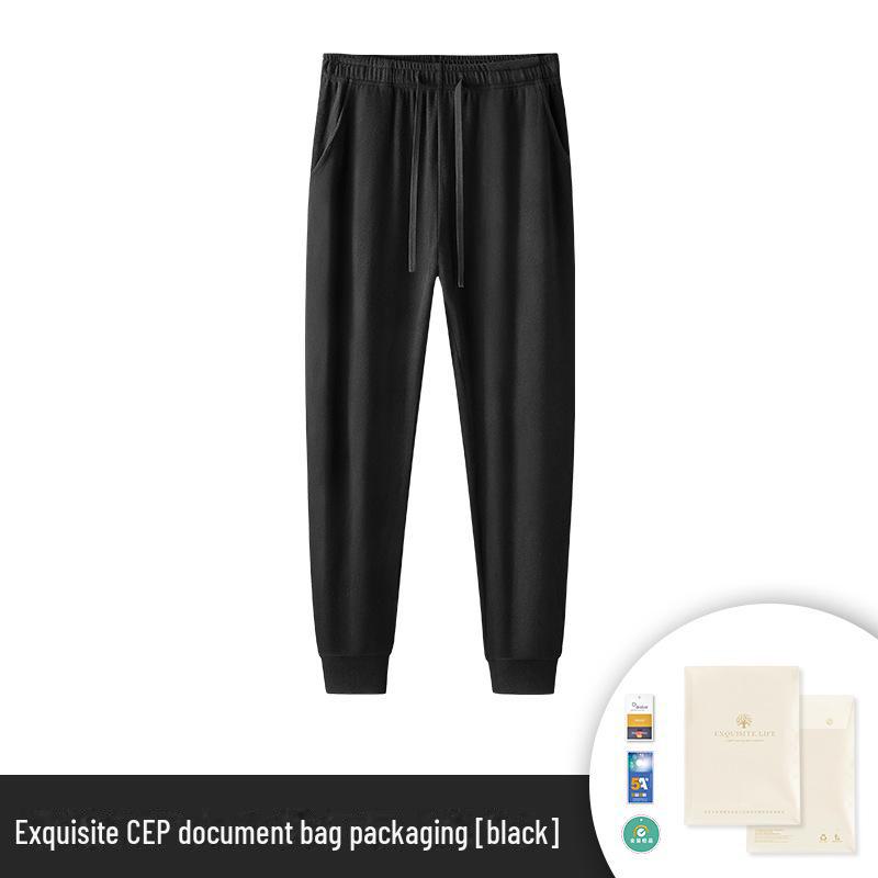 

Мужские теплые повседневные леггинсы с бархатной подкладкой - антибактериальные однотонные осенне-зимние брюки XL