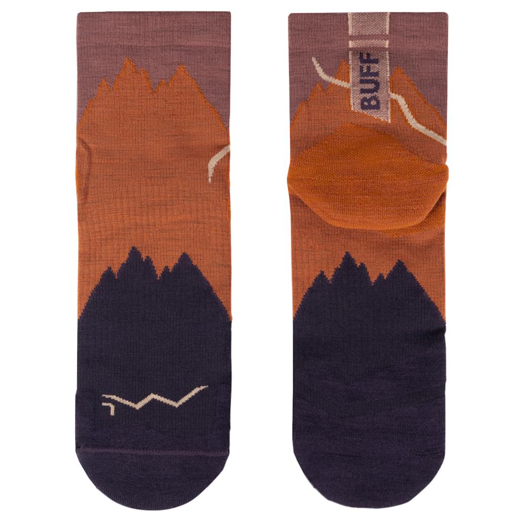 BUFF Merino Lightweight Quarter Socks, Unisex brown Socks