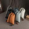 Drawstring Bundle Single Shoulder Messenger Bag First Layer Cowhide Lucky Bag Storage Wallet Mobile Phone Bag Genuine Leather Universal Water Cup
