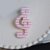 Stylish Striped Star Musical Note Resin Hair Clip For Women Girls Fashion Accessories