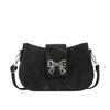 Chic Street Style Chain Shoulder Bag For Women 2024 Trendy Bowknot Pu Leather Purse