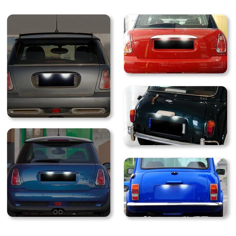 2PCS Error Free LED Number License Plate Light Lamps For BMW MINI R50 2002-2006 R52 Convertible 2004-2006 R53 Coopers 2001-2006