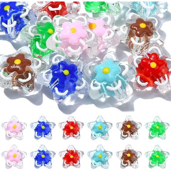 KitBeads 100pcs Lampwork Ruby Red Heart Beads Glass Valentine s Day Glass Heartt Shaped Bead for Jewelry Making Bracelets Necklace Bulk