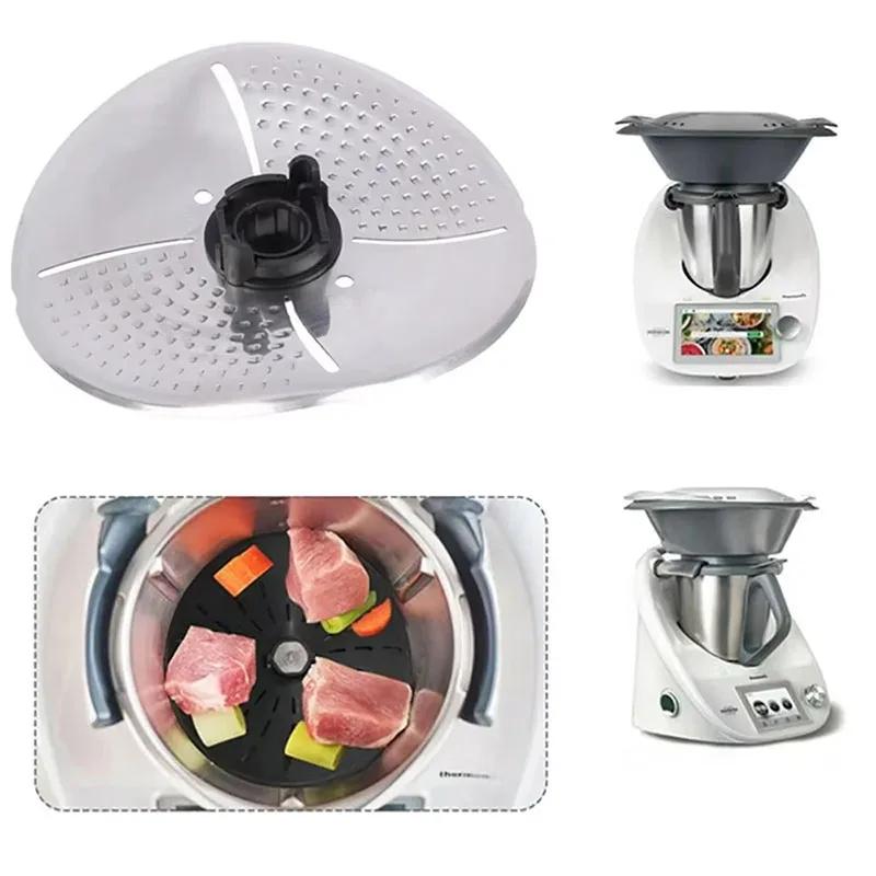 Coprilama in Acciaio Inossidabile per Thermomix TM5 TM6 TM7 Copertura Protettiva Accessorio Sbucciatore Taglierina Accessorio da Cucina
