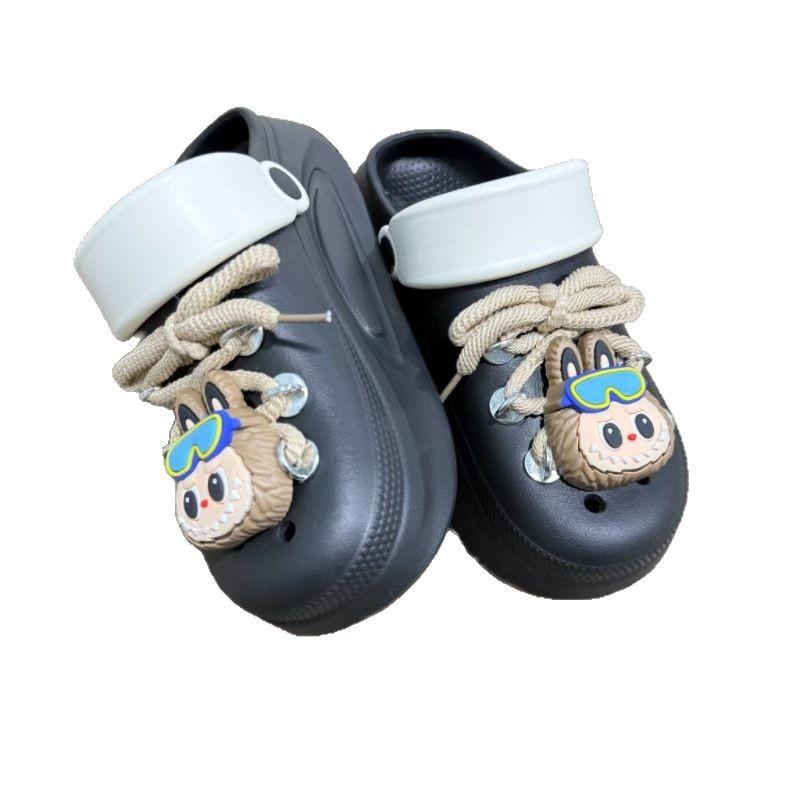 Cute baby straps cartoon garden hole shoes women wear soft-soled non-slip, breathable and non-smelly slippers outside the home
