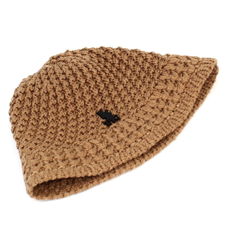 Universeller Chemie Onetone Beige Strick-Bucket-Hut