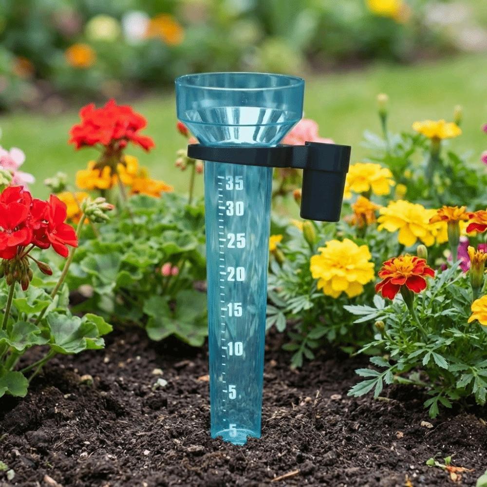 Portable Gardening Rainwater Meter Plastic Rain Measurement Tool Collect Rainwater