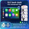 13 Inch Android 13 Universal Car Multimedia Plyaer Support Wireless Carplay Auto GSP 2 DIN Autoradio Radio All-in-one Machine