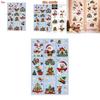 Christmas Static Cling Sticker Snowman Christmas Tree Decor Set For Holiday Window Decoration