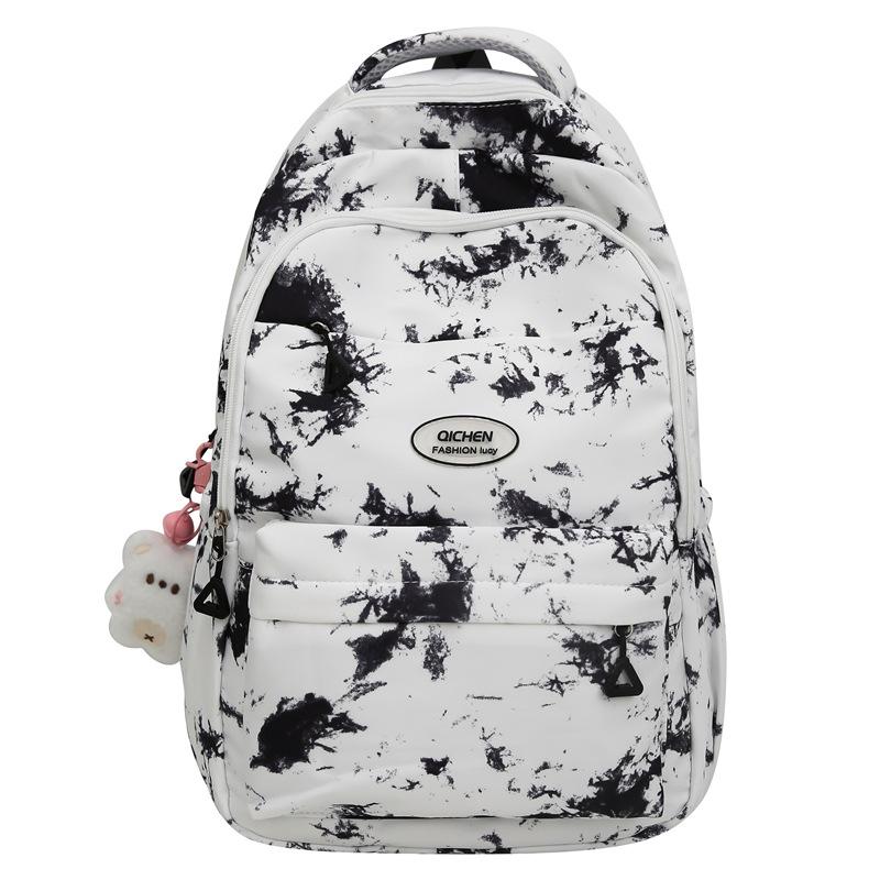

Backpack for Campus Style, Fashionable and Versatile High School and College Students, Large-capacity Student Backpack With pendant