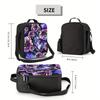 1pc Rose Graffiti Pattern, Portable Reusable Cooler Bag, Insulated Lunch Bag, Essential for Camping, Picnic, Beach