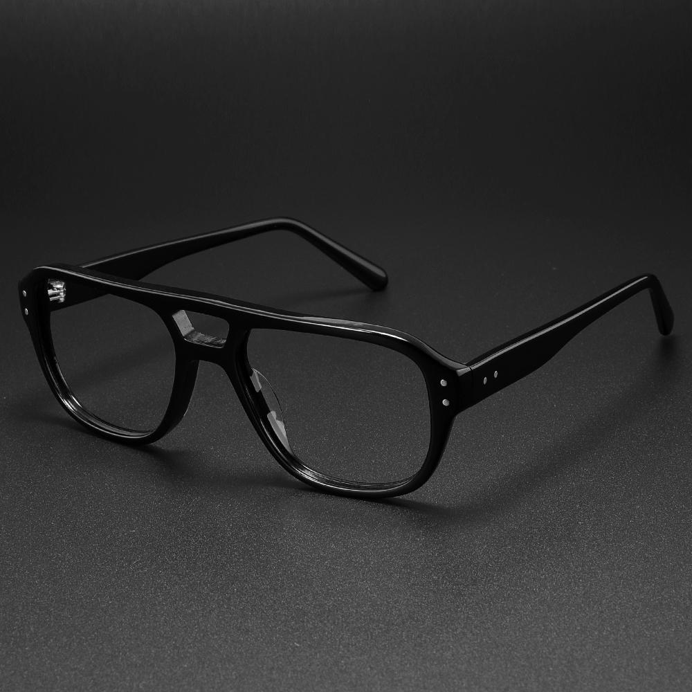 

Fashion Acetate Glasses Frame for Men Prescription Presbyopia Myopia Eyeglasses Frame Women Luxury Brand Design Eyewear чорний