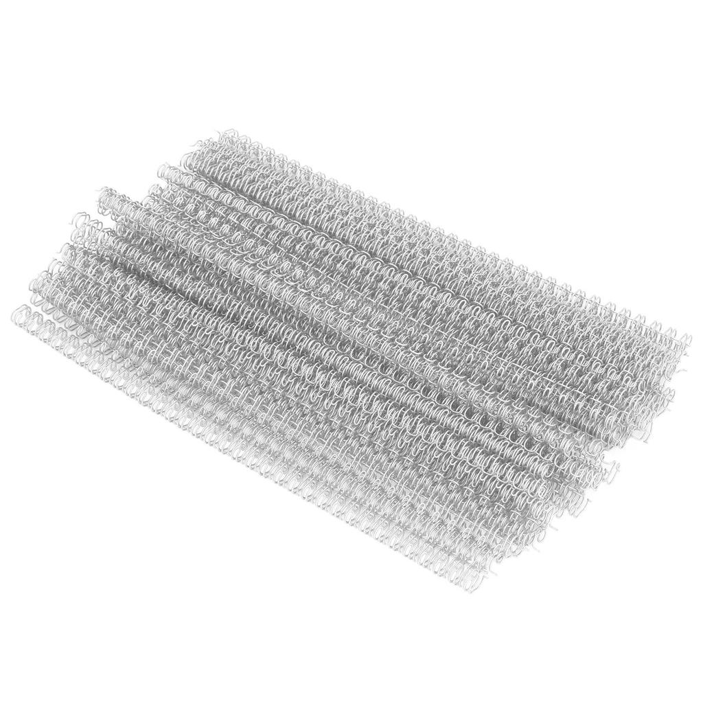 100 Stück Doppeldraht-Bindespirale 20 Blatt Kapazität 3:1 Teilung 34   6,4mm Durchmesser Set-Kit für   Papier