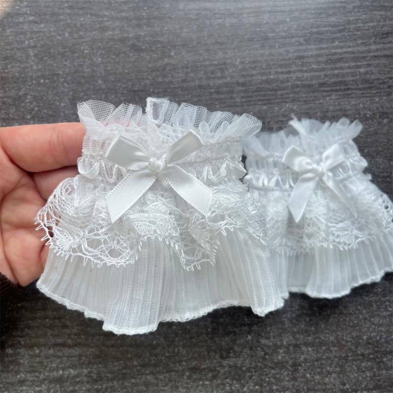 Elegant Lace Bowknot Arm Sleeves For Nails Photography Styling Fashionable Cuffs Sleeves Armwear Cosplay Accessories