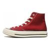 Converse שנות ה-70 צ'אק טיילור אול סטאר היי נעלי בד גבוהות נוחות ורב-תכליתיות יוניסקס בורדו