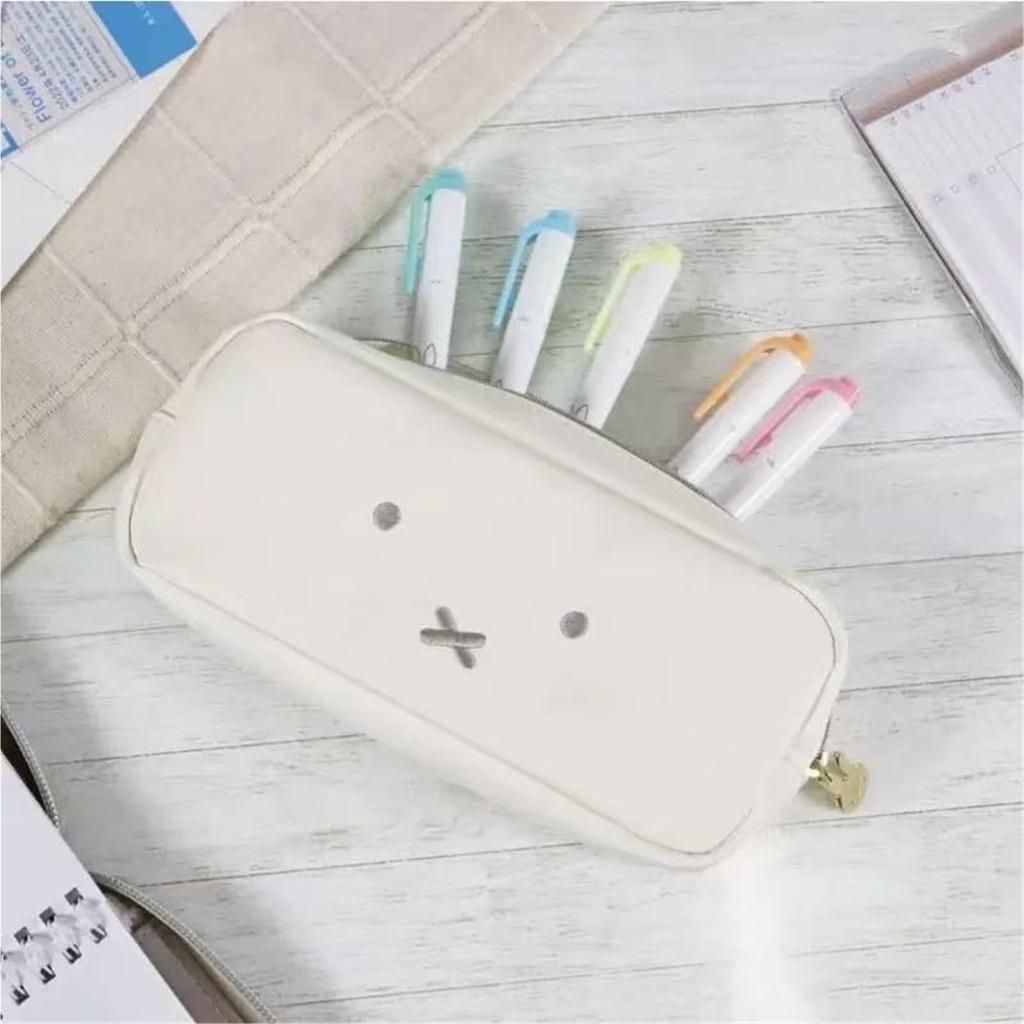 Miffy Rabbit Pencil Pencil Stationery Small Item Storage Storage Large Perfect for Office and Cute and Stylish Case, Case, Storage, Pouch, Case,