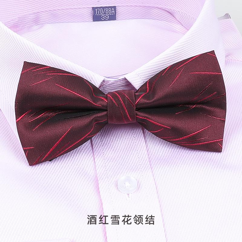Bow Tie Wedding Male, Korean Groom Wedding Best Man Men British Bow Tie Burgundy Bow Red Bow Tie