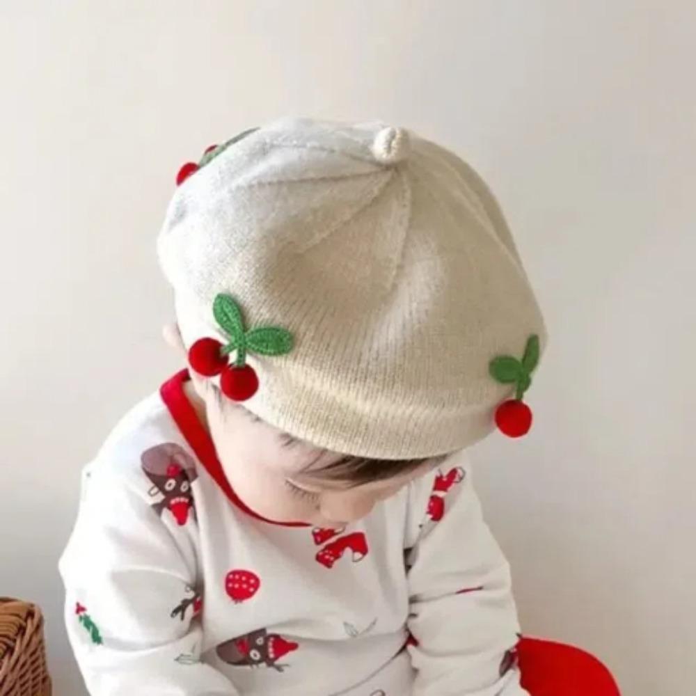 Winter Knitted Pumpkin Hat Windproof Newborn Bonnet Hats Cute Infant Beanie Cap  Winter/Autumn