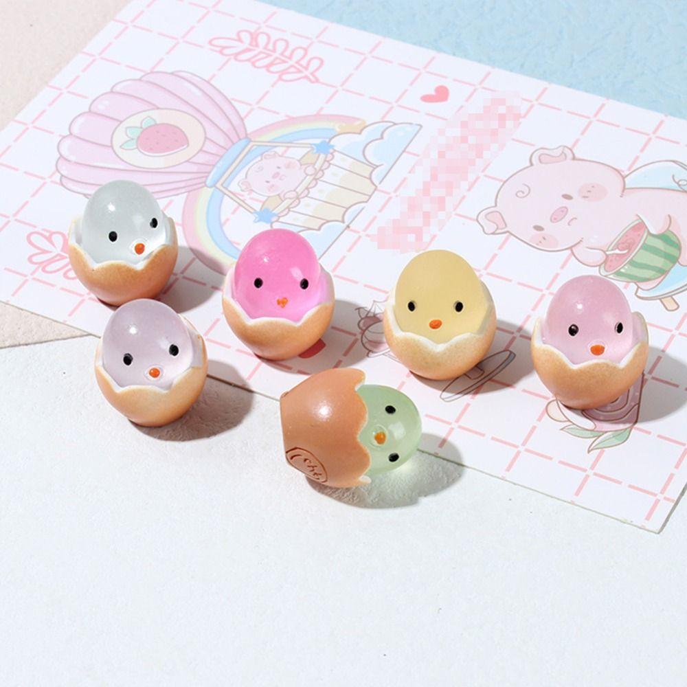 

10 шт. детские мини светящиеся куриные украшения Kawaii садовые украшения сад