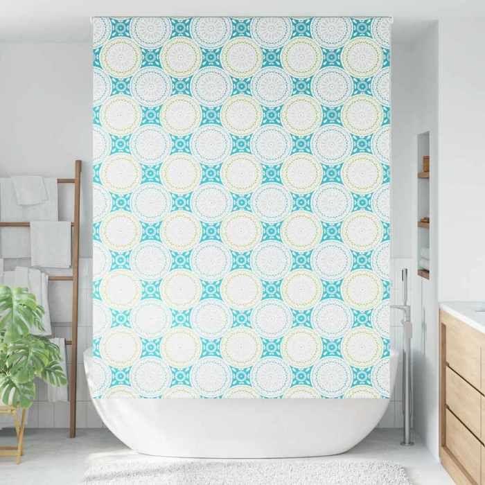 VidaXL Store enrouleur de douche 150x240 cm largeur du tissu 146 cm, store de douche, store enrouleur de rideau de douche, 4014885