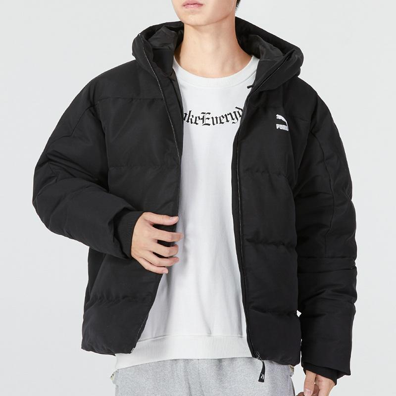Puma Classics Padded Down Jacket 'Black' Men's 537685-01