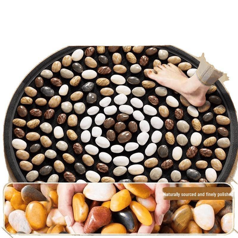 Acupressure Pebble Foot Pad: Traditional Chinese Meridian Massage for Slow Jogging & Indoor Use