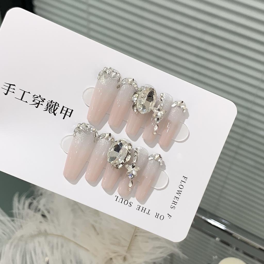 Pure Handmade Ice-transparent Gradient Bright Starlight K9 Diamond Summer Rose Patch Wear