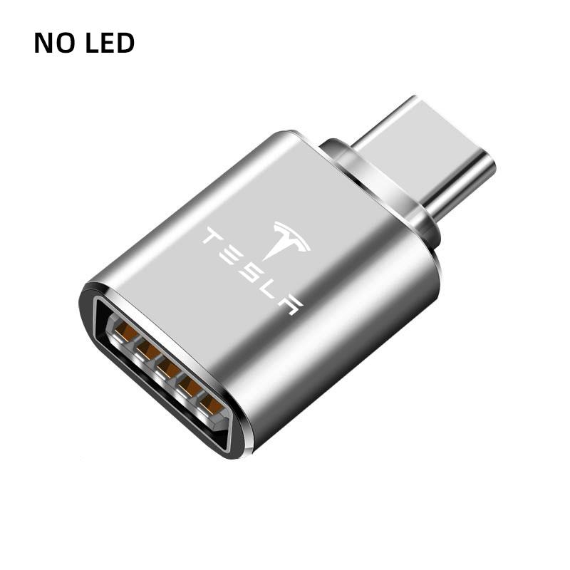 

Data Line Type-C To USB Adapter High Speed Port Accessories For Tesla Model 3 Model S Model X Model Y Cybertruck Roadster SpaceX