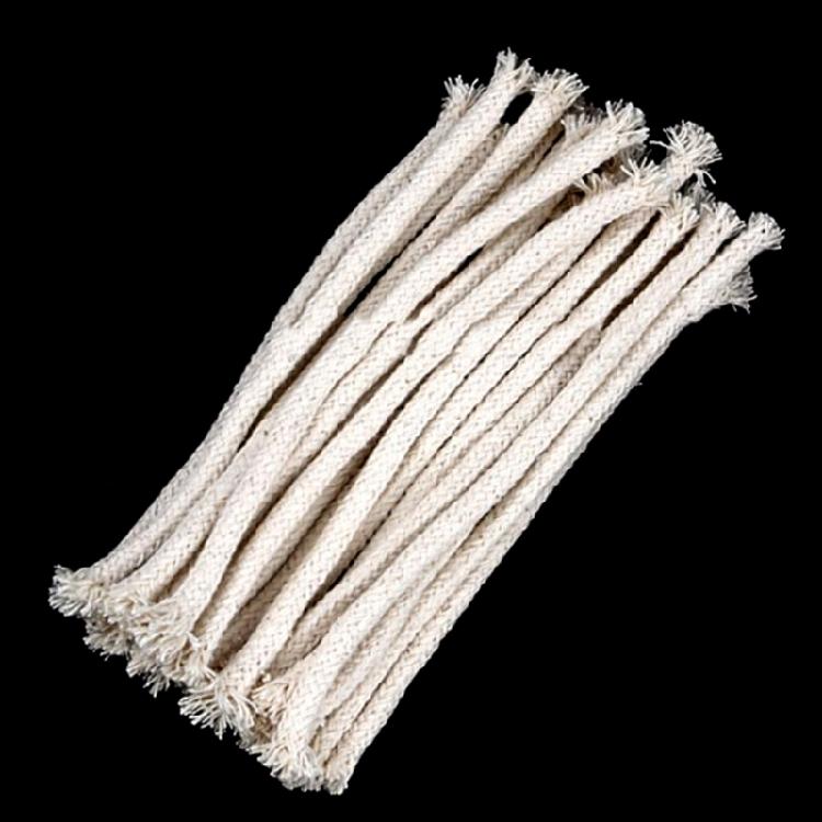 10 Stück Baumwolldocht für Öllampe, Kerosinlaternen und Öllichtlaternen Hitzebeständiger Öllampendocht, Kerzendocht