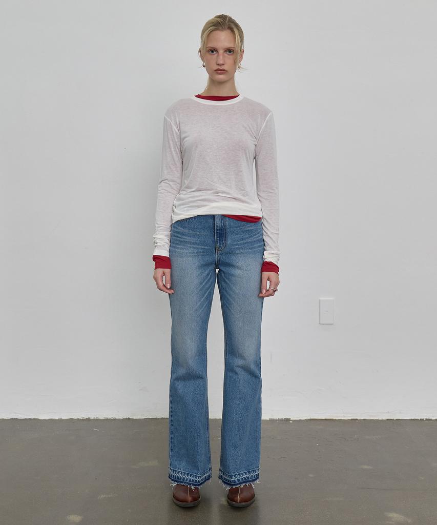NUAKLE Slim Silk T-Shirt_White