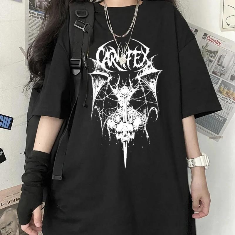 Camiseta Goth Y2k Clothes Hip Hop Para Mujer Kawaii Clothing S разноцветный