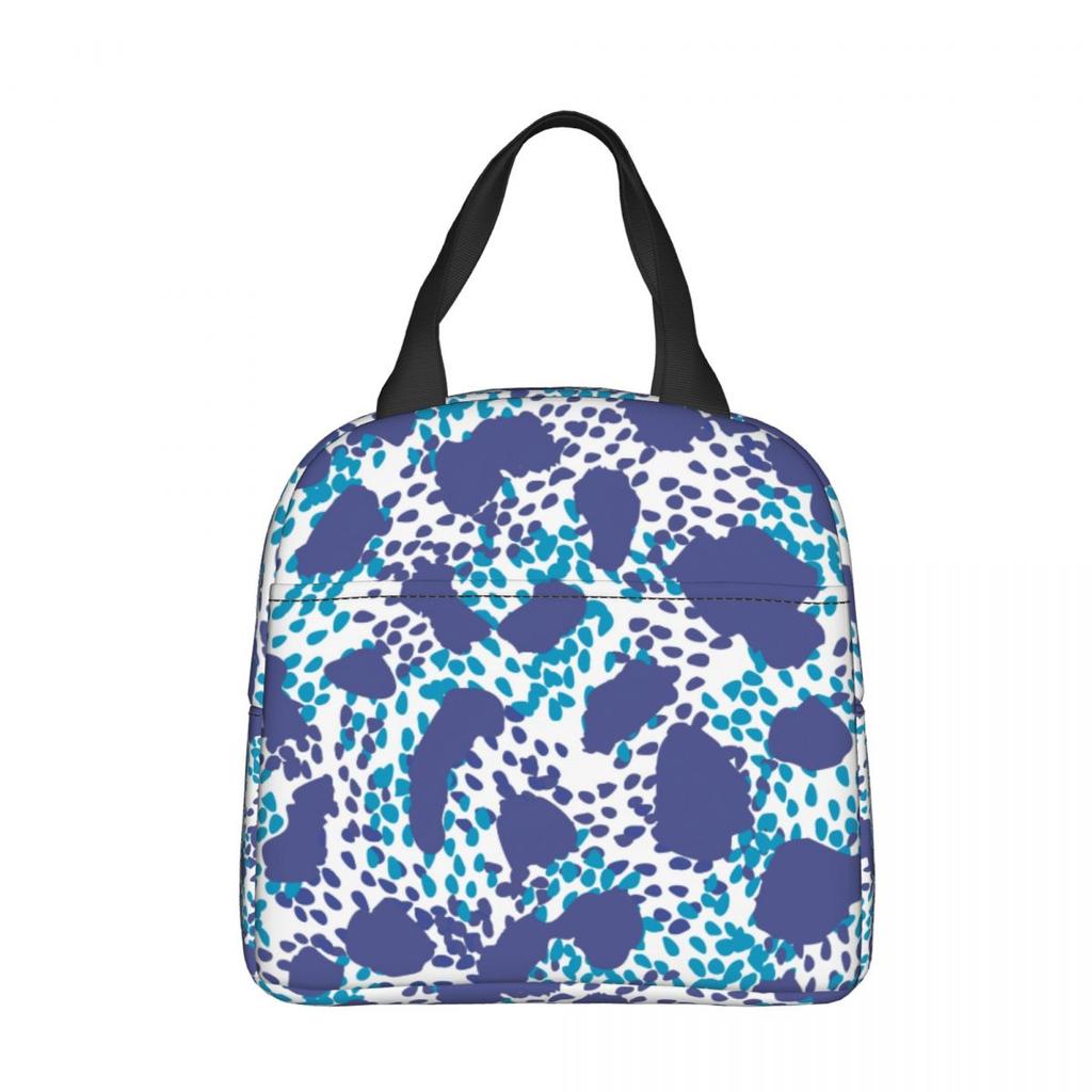 Rosa Leopard Tierprint Isoliert Lunchtasche Kühltasche Wiederverwendbar Großer Tragetasche Brotdose Aufbewahrungstaschen für Lebensmittel Büro Reise