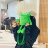 Personality Girl Small Bag Cartoon Cute Frog Casual Messenger Bag Chest Unisex Shoulder Crossbody Women Bag Funny Plush Bag
