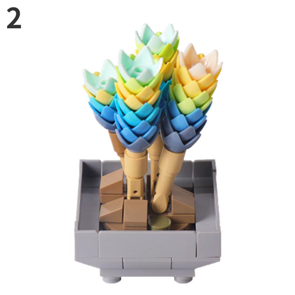 Bonsai Building Blocks City Creative Pant Flower Block Building Bricks Construction Flowers DIY Potted Blocks Gift.