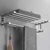 A25F-Ohne Bohren Handtuchhalter Batoom Handtuchstange Wandmontiert Rostfreier Edelstahl 304 Toiletten-Aufbewahrungs-Organizer Batoom