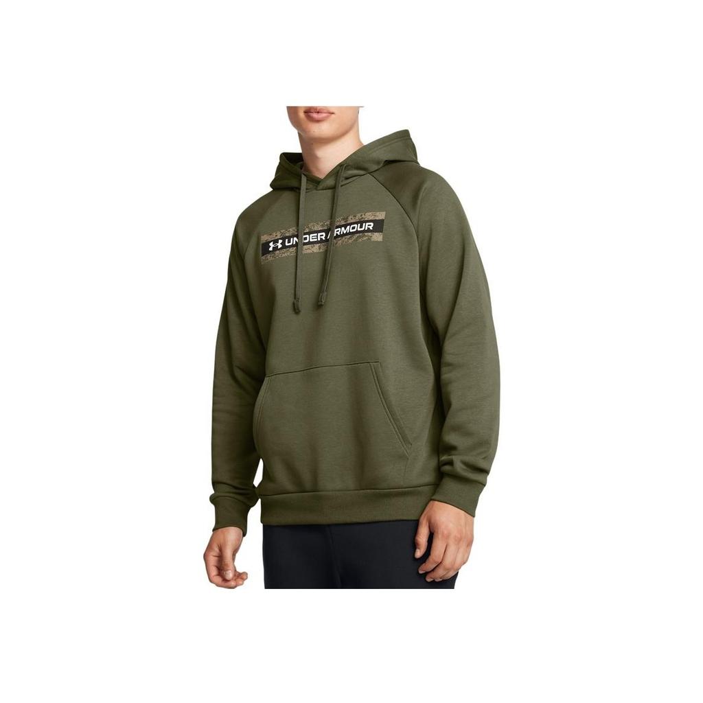 Under Armour Rival Fleece Hoodie Men Hoodies Green 1386595-390