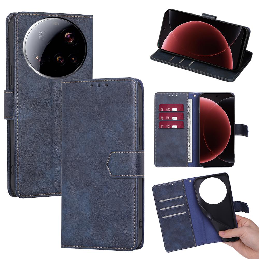 

For Xiaomi 15 Ultra Case Leather Phone Cover with RFID Blocking Wallet B