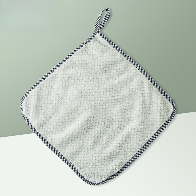 Wall-mounted Coral Velvet Hand Towels Cleaning ClothsDishclothsKitchen Cleaning Cloths Household Non-shedding Absorbent Wipes