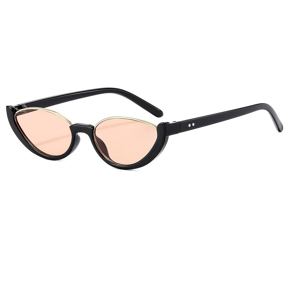 

Новые европейские и американские солнцезащитные очки «кошачий глаз» с полуободковой оправой, популярные в интернете