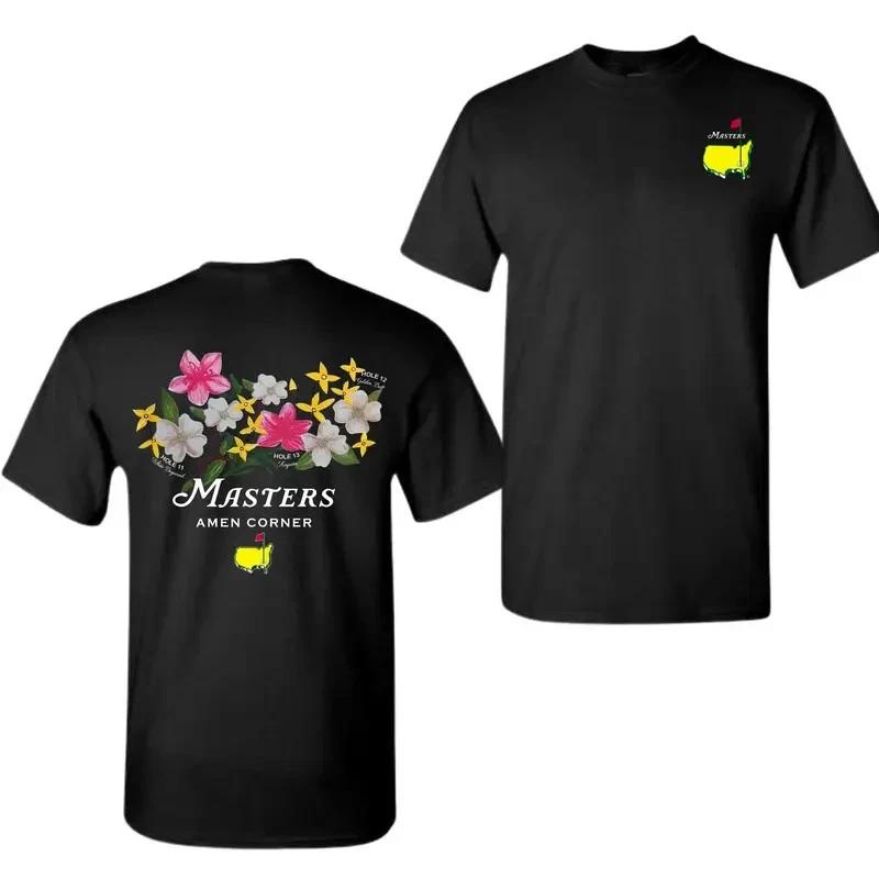 Masters Floral Shirt, Amen Corner Golf Tee, Augusta National Tournament T-Shirt M