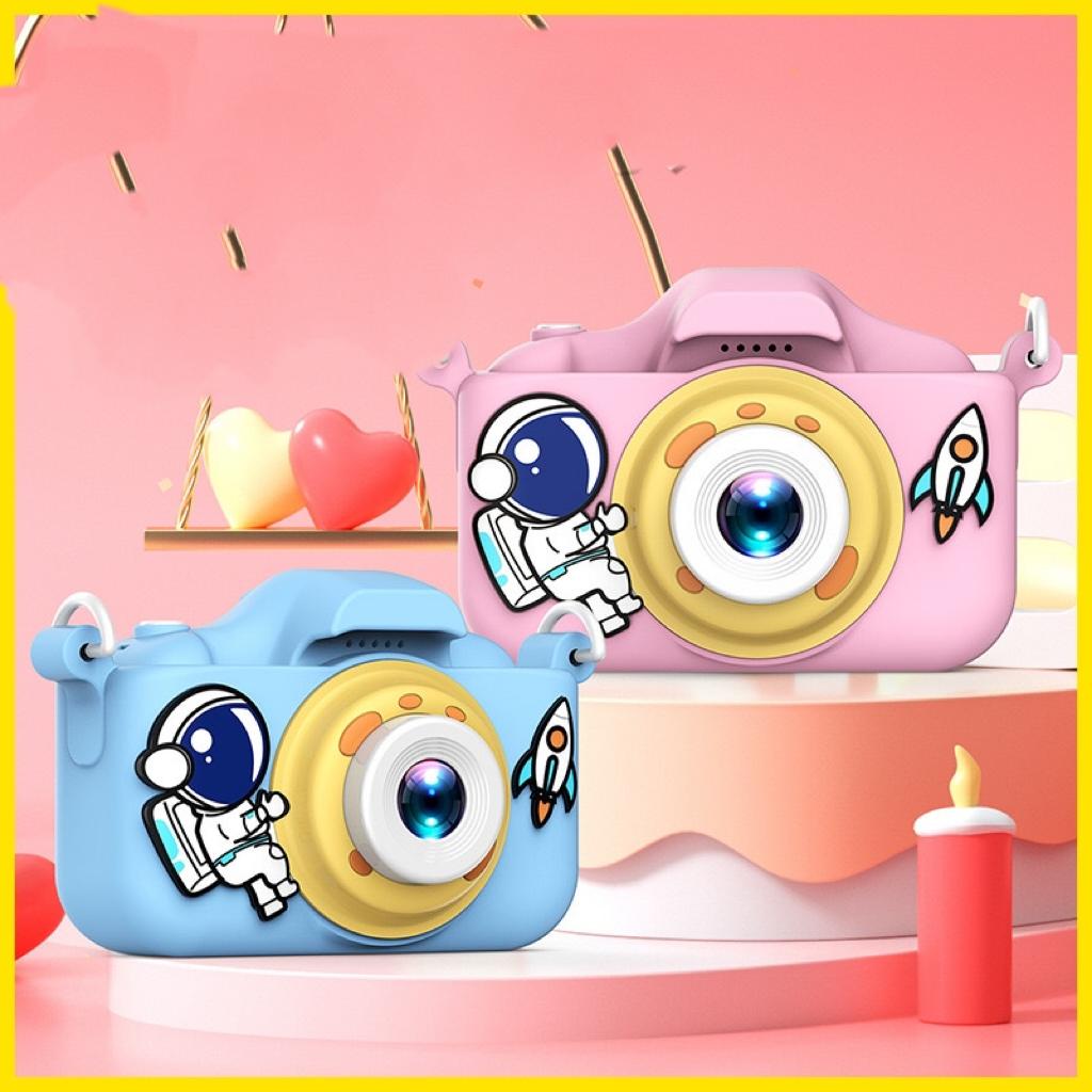 New Cartoon Kids Selfie Camera HD Kids Digital Video Cameras Toys with 32GB SD Card for Children Christmas Birthday Gifts