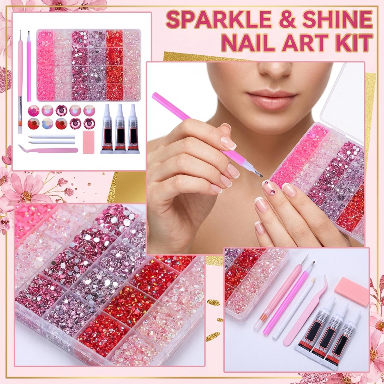 24-compartment Mixed Resin Imitation Pearl Accessory Set One Size